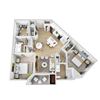 Floor Plan 2.1 at The Oasis at Surfside Floor Plan 2.1 at The Oasis at Surfside